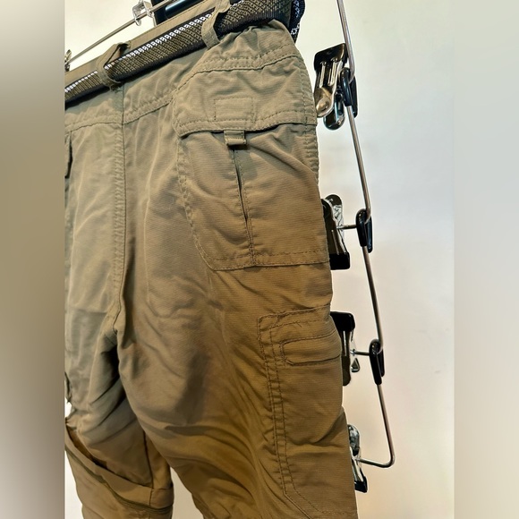 Boys convertible hiking pants zip off shorts size medium olive - Picture 8 of 9